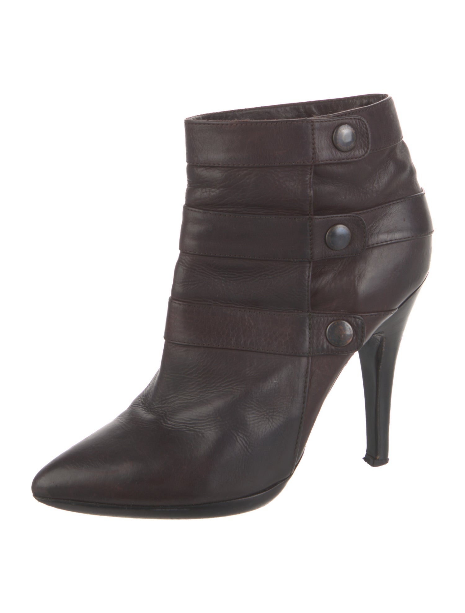 Sigerson Morrison Leather Moto Boots