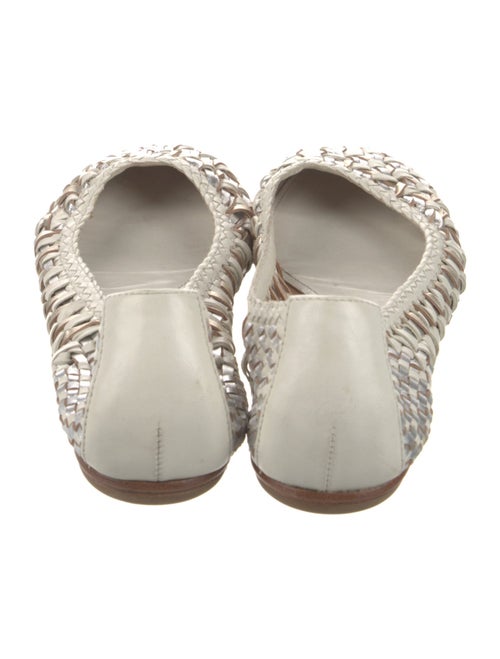 Sigerson Morrison Leather Animal Print Ballet Flats