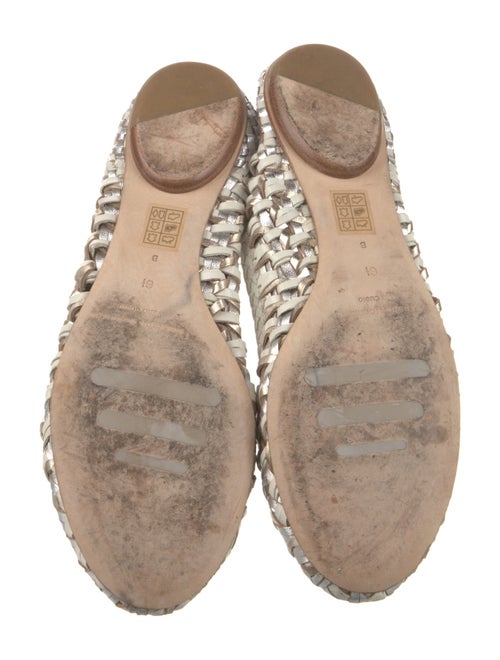 Sigerson Morrison Leather Animal Print Ballet Flats