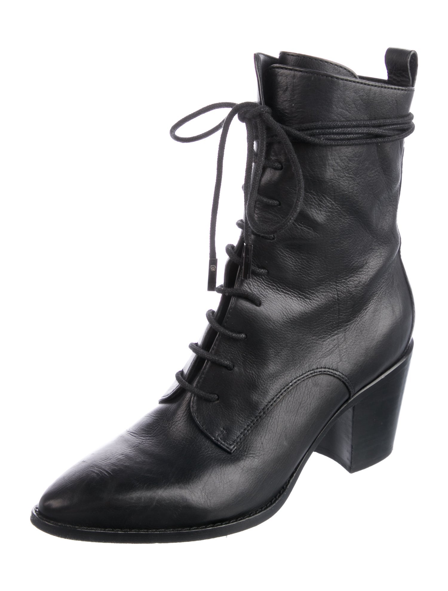 Sigerson Morrison Leather Combat Boots