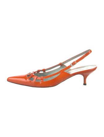 Sigerson Morrison Patent Leather Slingback Pumps
