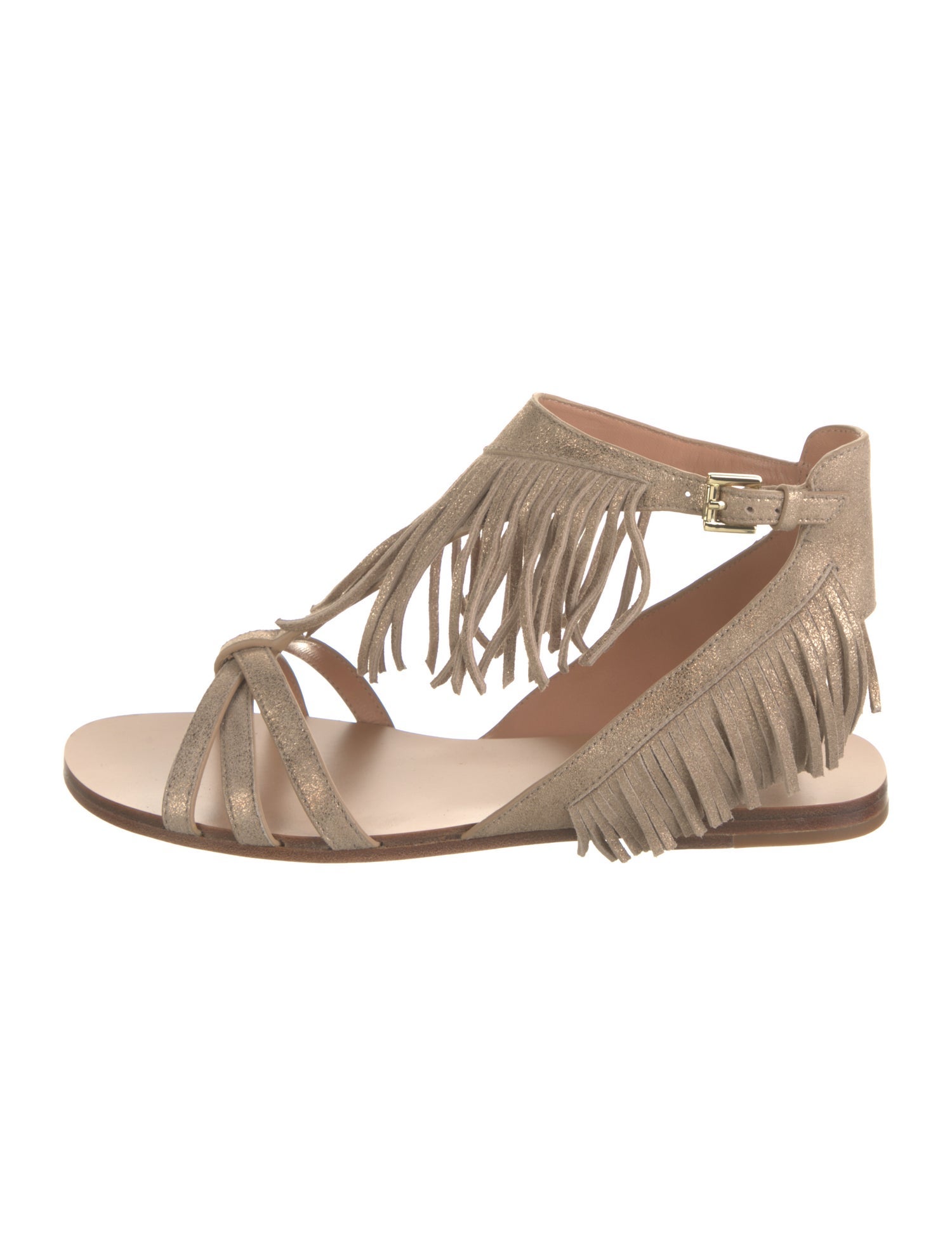 Sigerson Morrison Suede T-Strap Sandals