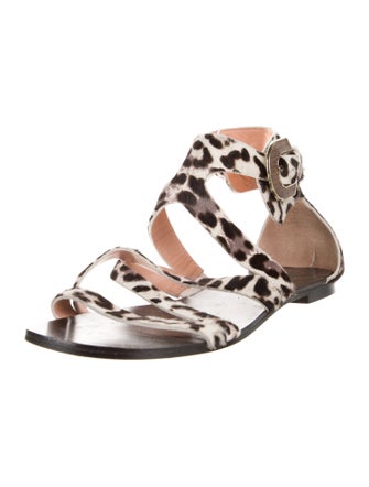 Sigerson Morrison Ponyhair Animal Print Flats