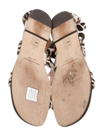Sigerson Morrison Ponyhair Animal Print Flats