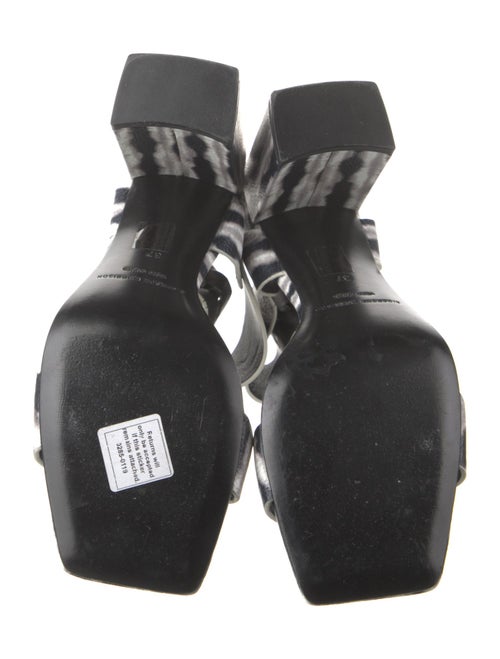 Sigerson Morrison Leather Printed Slingback Sandals