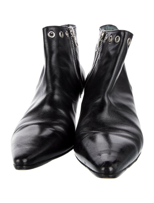 Sigerson Morrison Leather Studded Accents Boots