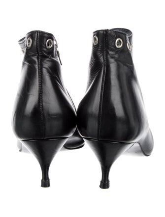 Sigerson Morrison Leather Studded Accents Boots