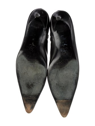 Sigerson Morrison Leather Studded Accents Boots