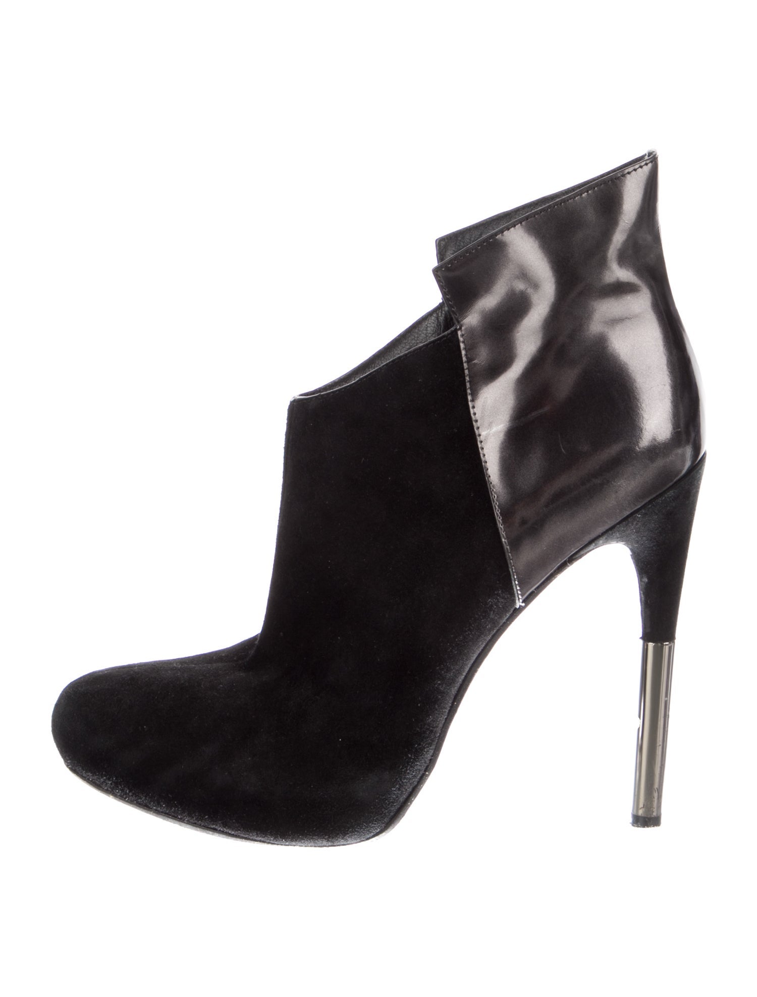 Sigerson Morrison Suede Colorblock Pattern Boots