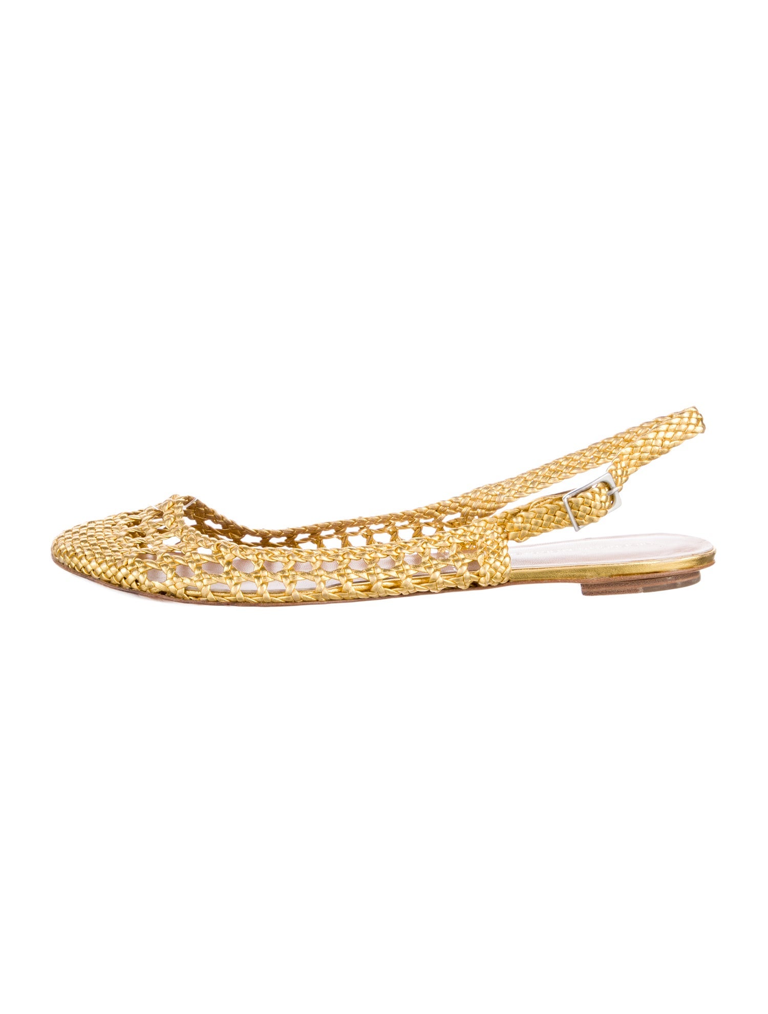 Sigerson Morrison Leather Slingback Flats