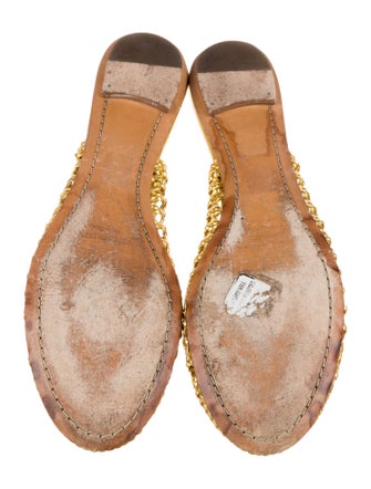 Sigerson Morrison Leather Slingback Flats