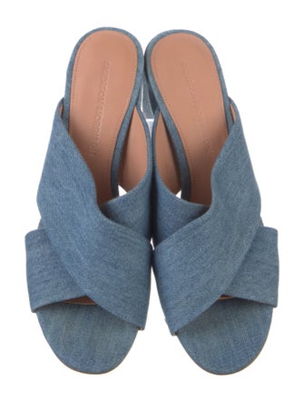Sigerson Morrison Denim Slides