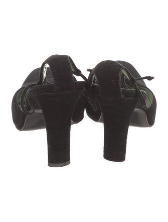 Sigerson Morrison Suede Printed Pumps