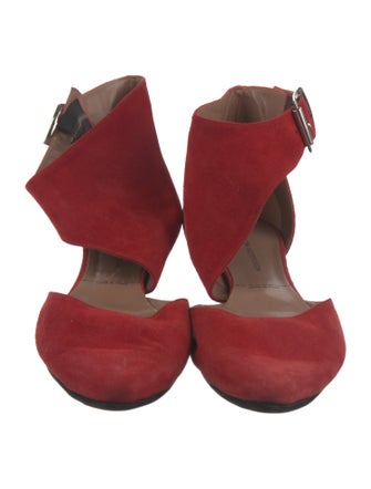 Sigerson Morrison Suede D'Orsay Flats