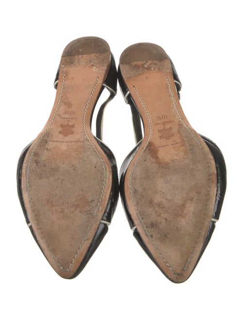 Sigerson Morrison Patent Leather Printed D'Orsay Flats