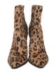 Sigerson Morrison Leather Animal Print Boots