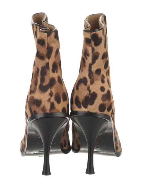 Sigerson Morrison Leather Animal Print Boots