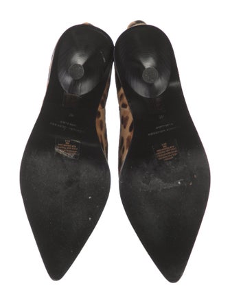 Sigerson Morrison Leather Animal Print Boots