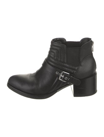 Sigerson Morrison Leather Moto Boots