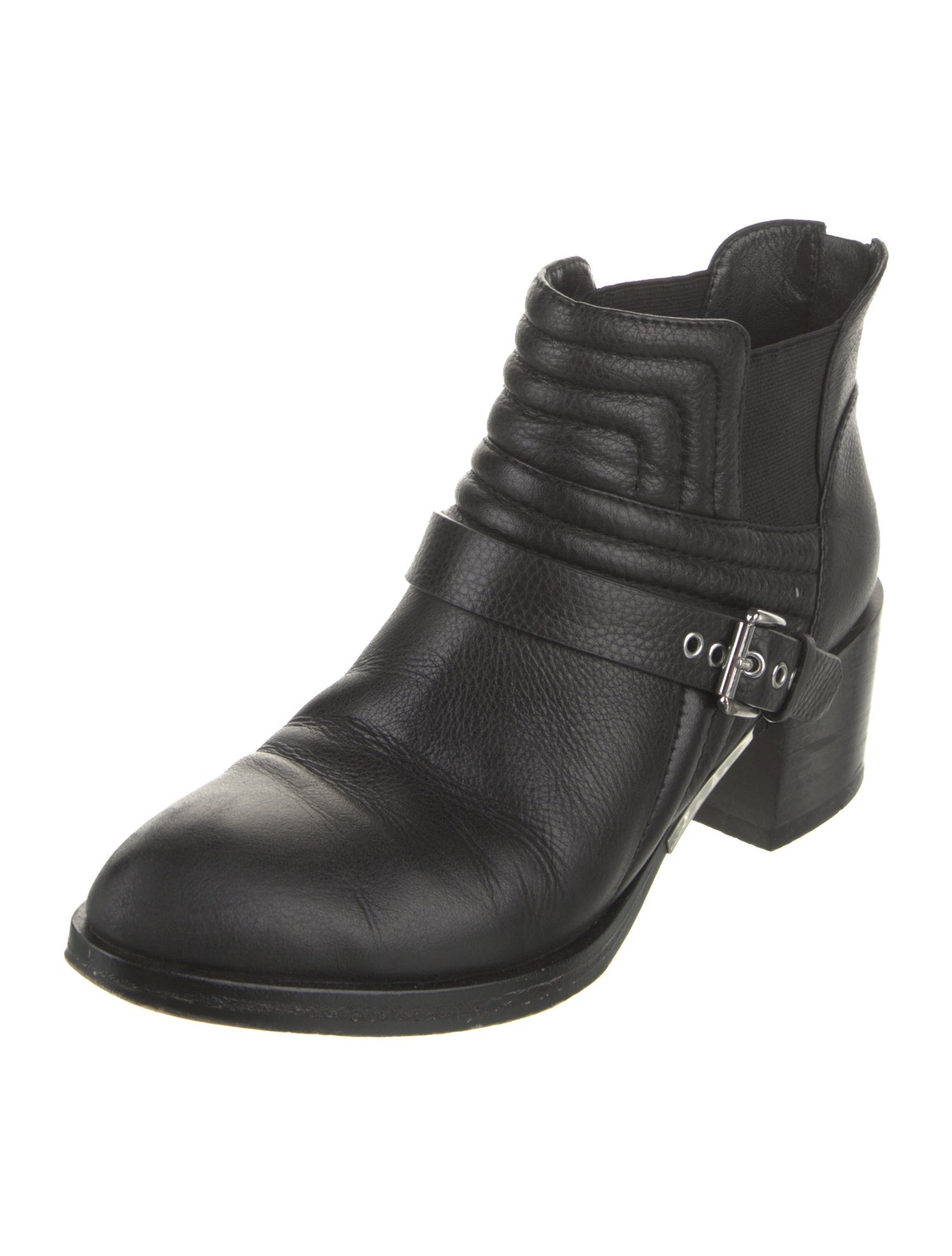 Sigerson Morrison Leather Moto Boots