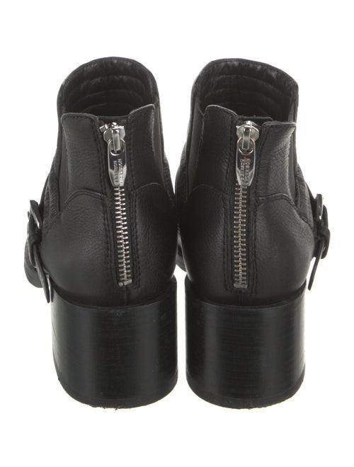 Sigerson Morrison Leather Moto Boots