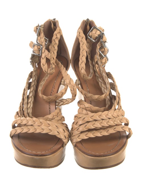 Sigerson Morrison Leather Braided Accents Sandals