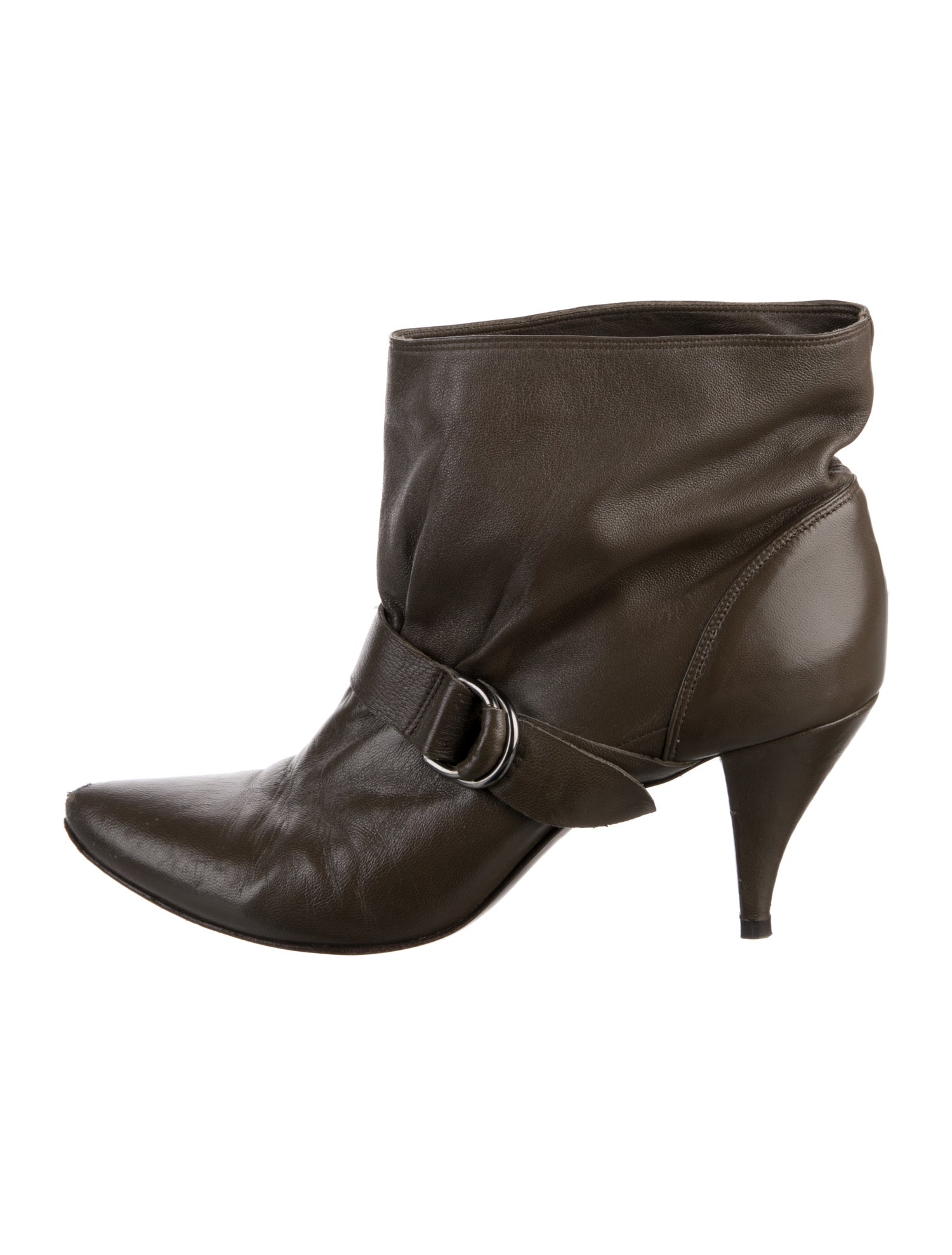 Sigerson Morrison Leather Moto Boots