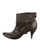 Sigerson Morrison Leather Moto Boots