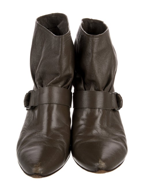 Sigerson Morrison Leather Moto Boots