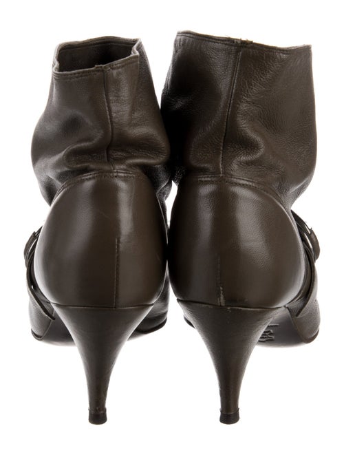 Sigerson Morrison Leather Moto Boots