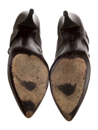 Sigerson Morrison Leather Moto Boots