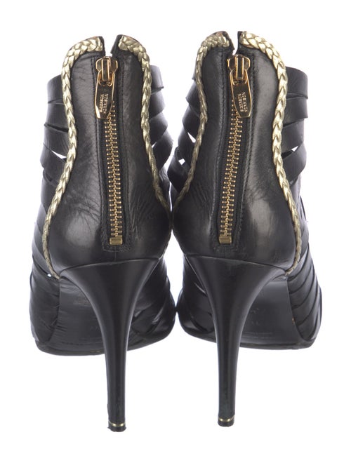 Sigerson Morrison Leather Animal Print Gladiator Sandals