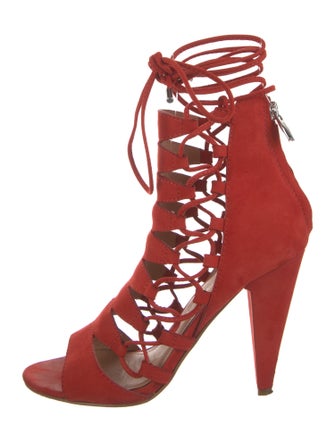Sigerson Morrison Suede Gladiator Sandals