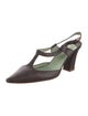 Sigerson Morrison Leather T-Strap Pumps