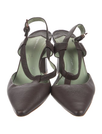 Sigerson Morrison Leather T-Strap Pumps