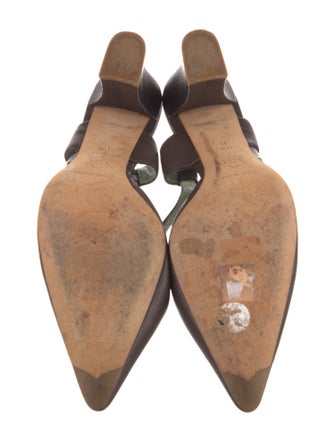 Sigerson Morrison Leather T-Strap Pumps