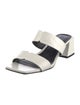 Sigerson Morrison Embossed Leather Slides
