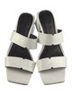 Sigerson Morrison Embossed Leather Slides