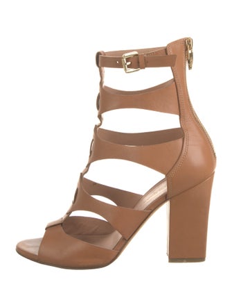 Sigerson Morrison Leather Cutout Accent Boots