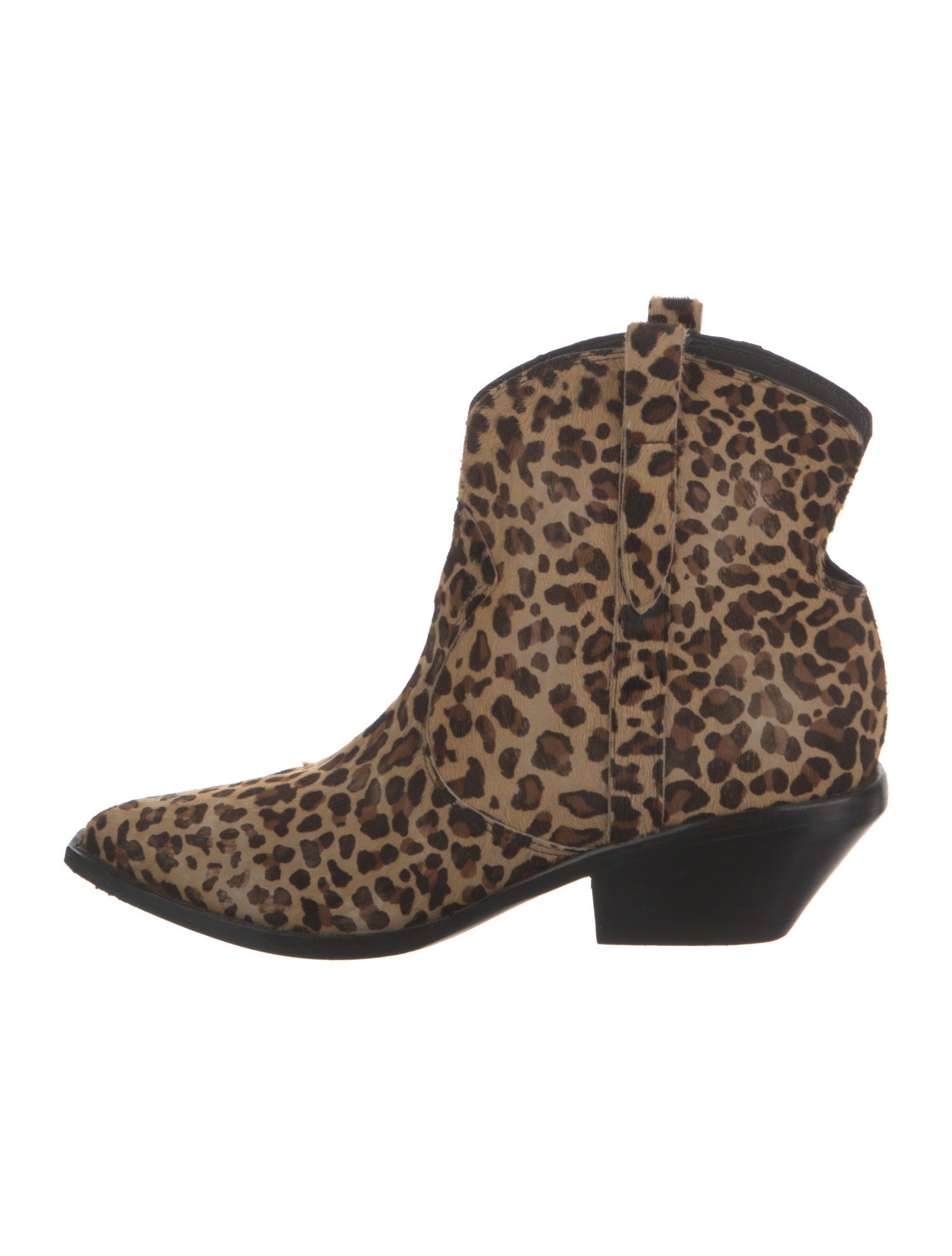 Sigerson Morrison Ponyhair Animal Print Western Boots