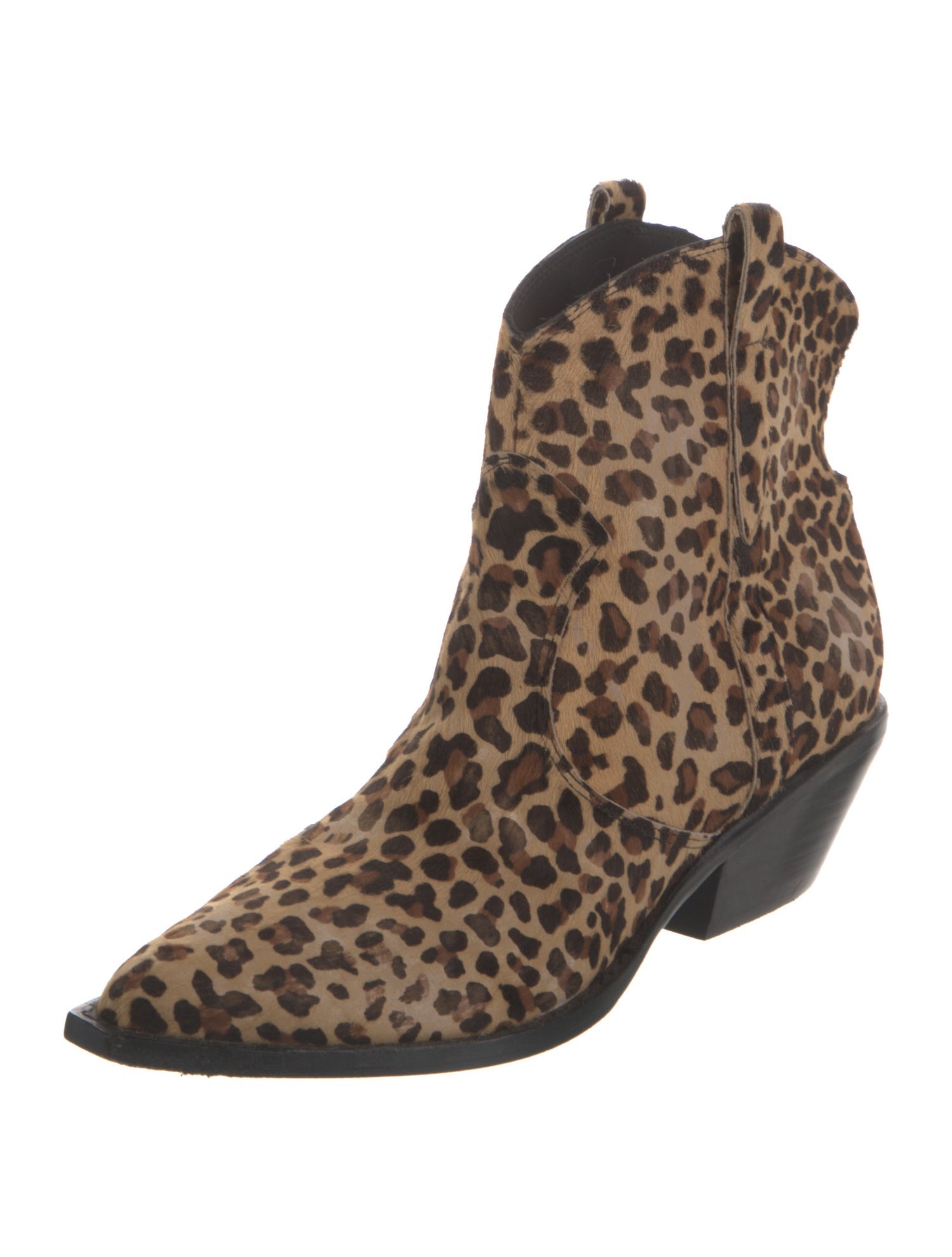 Sigerson Morrison Ponyhair Animal Print Western Boots