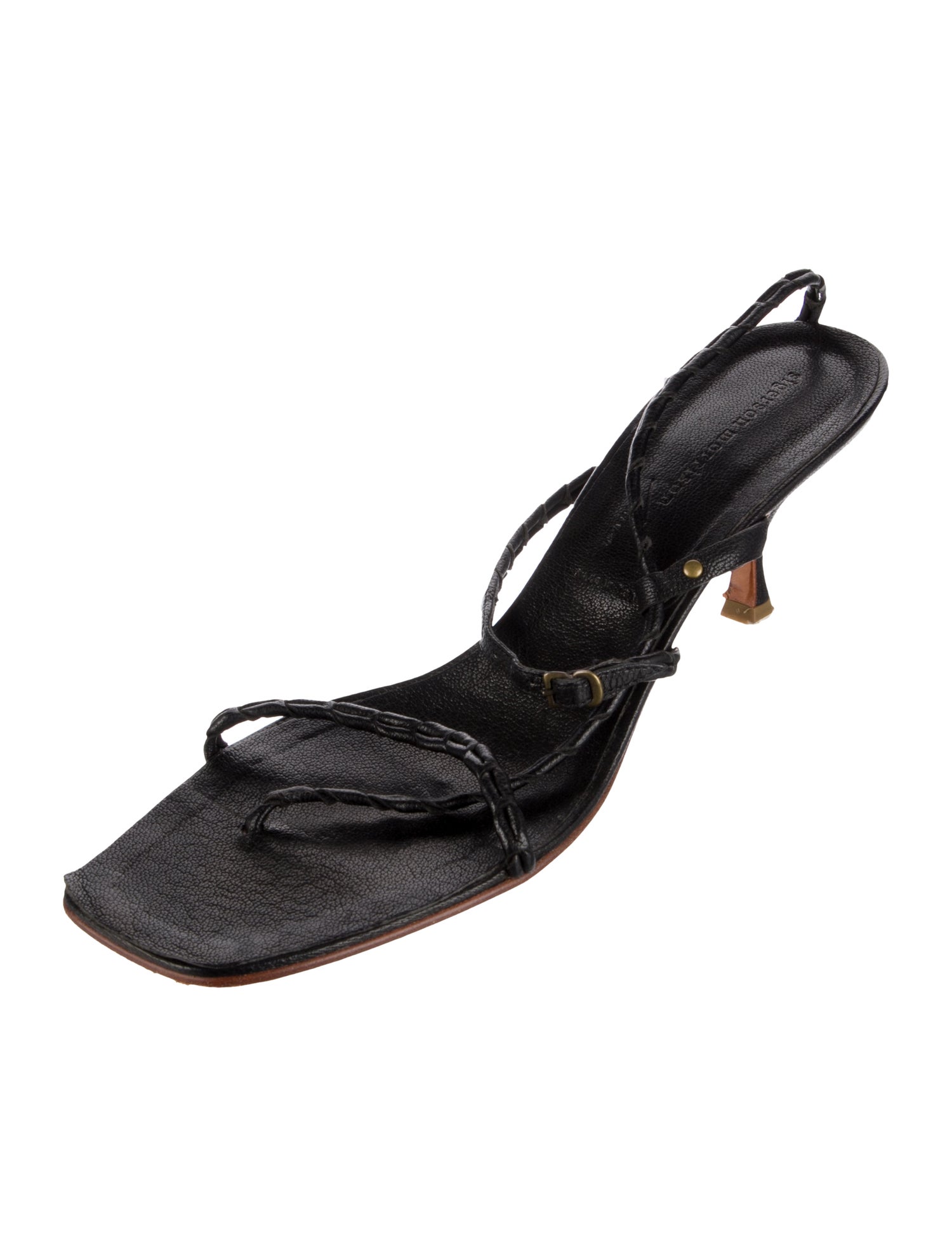 Sigerson Morrison Leather Slingback Sandals
