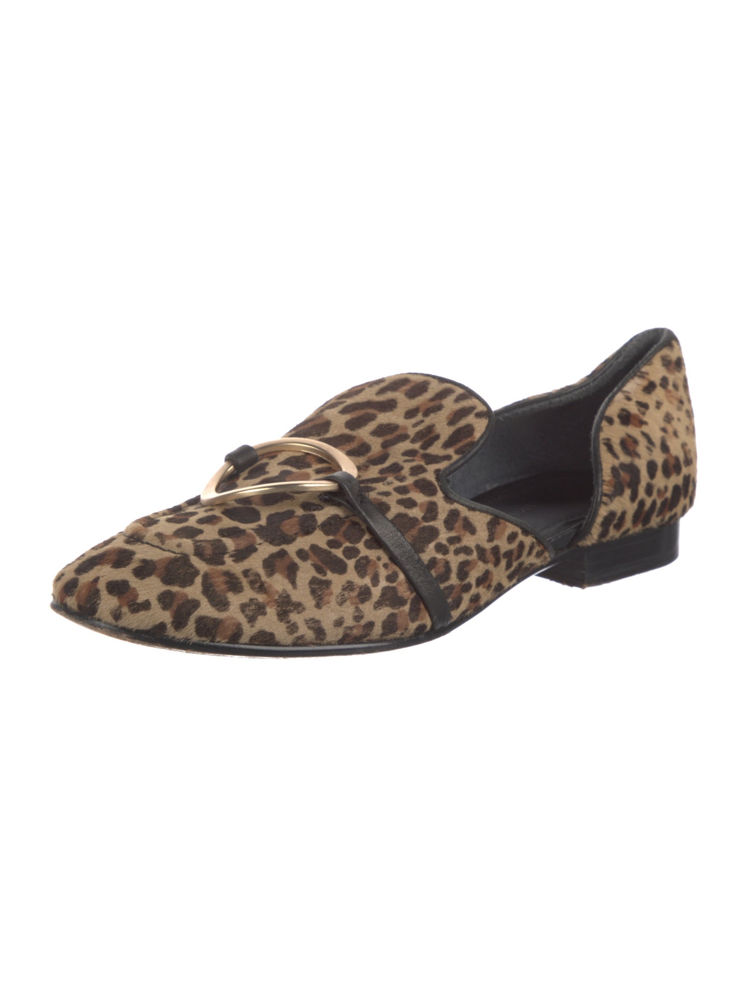Sigerson Morrison Ponyhair Animal Print D'Orsay Flats