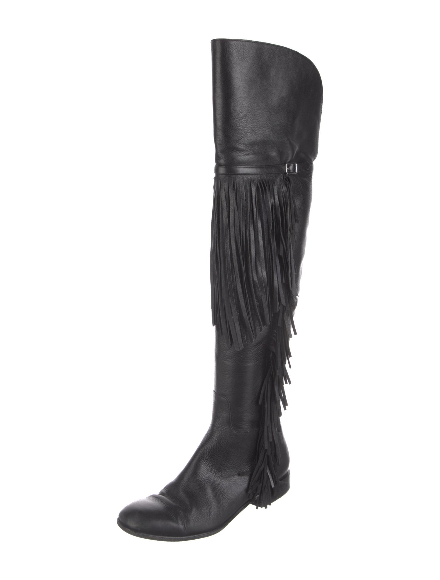 Sigerson Morrison Leather Leather Trim Embellishment Boots