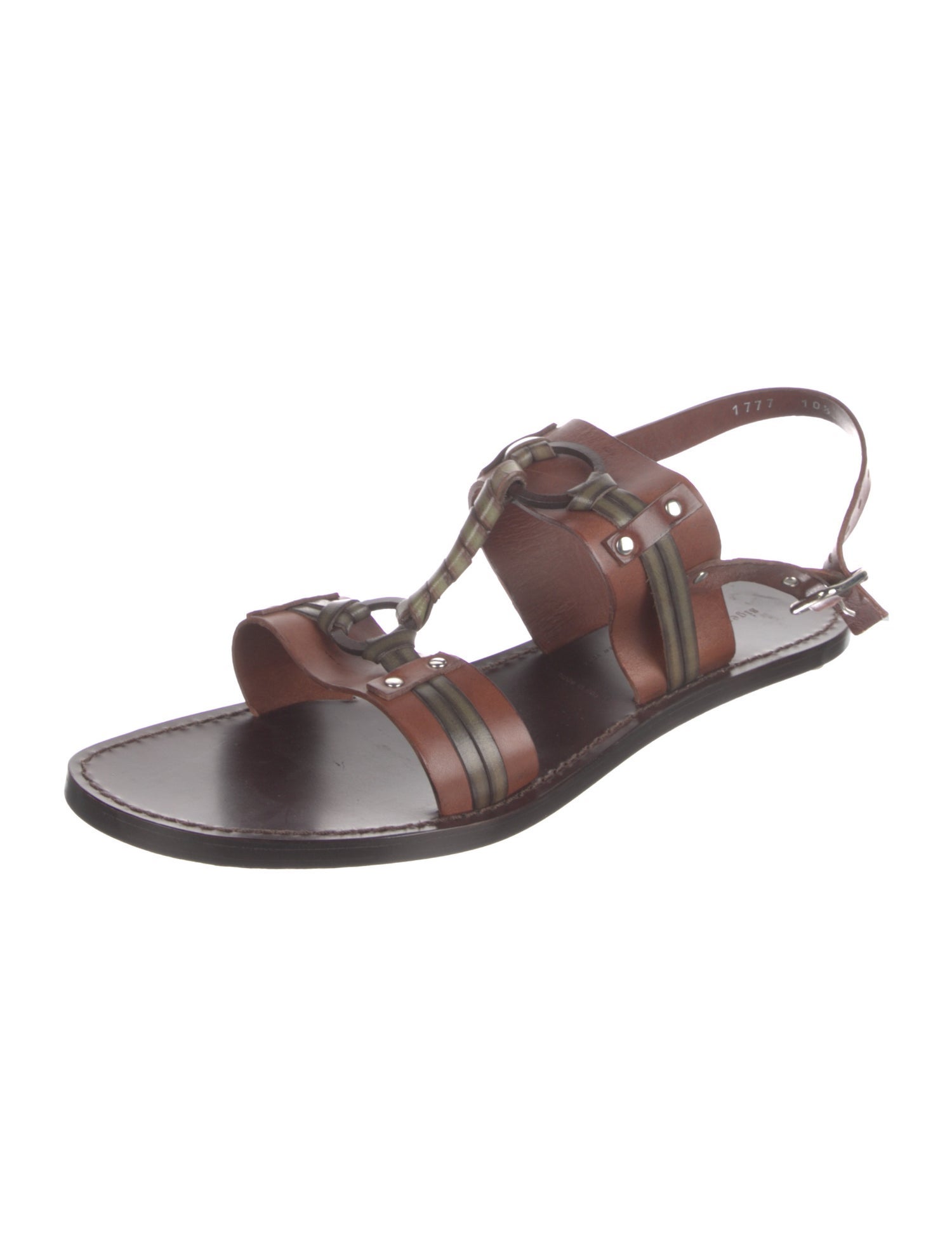 Sigerson Morrison Leather T-Strap Sandals