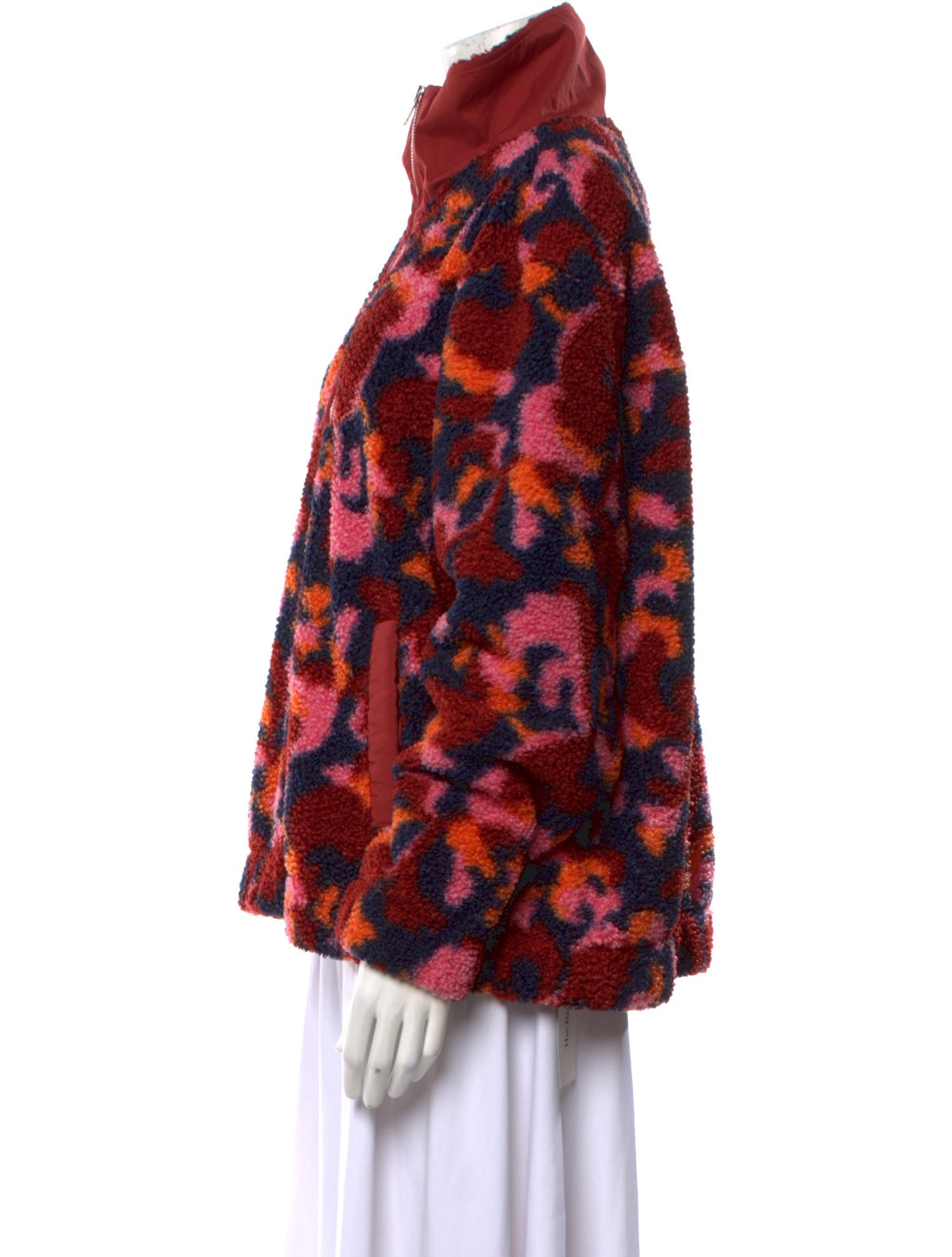 Sage Collective Printed Mock Neck Sweater