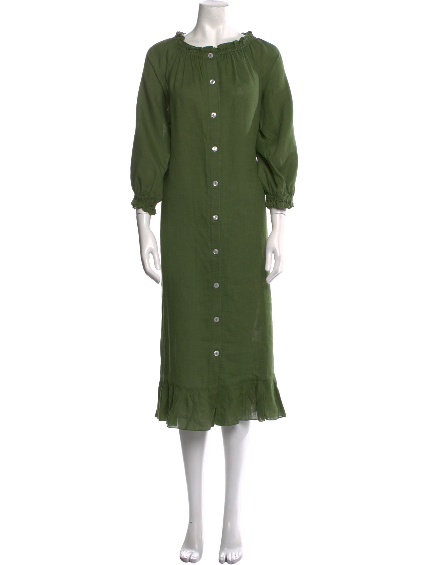 Sleeping Gypsy Linen Midi Length Dress