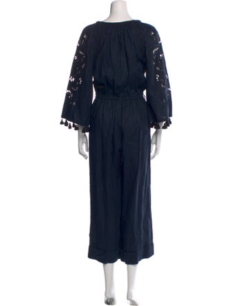 My Sleeping Gypsy Linen V-Neck Jumpsuit