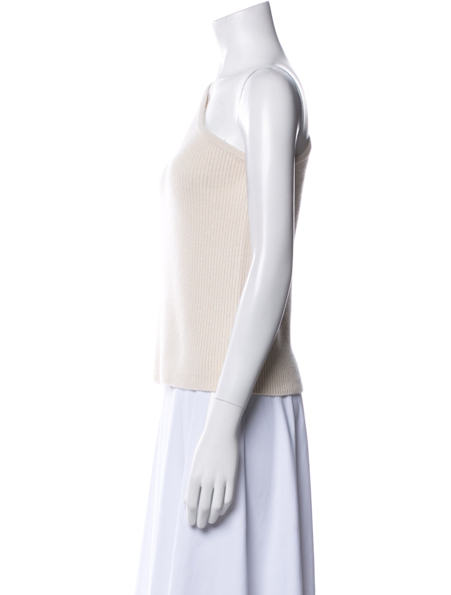 Soft Goat Cashmere One-Shoulder Sweater