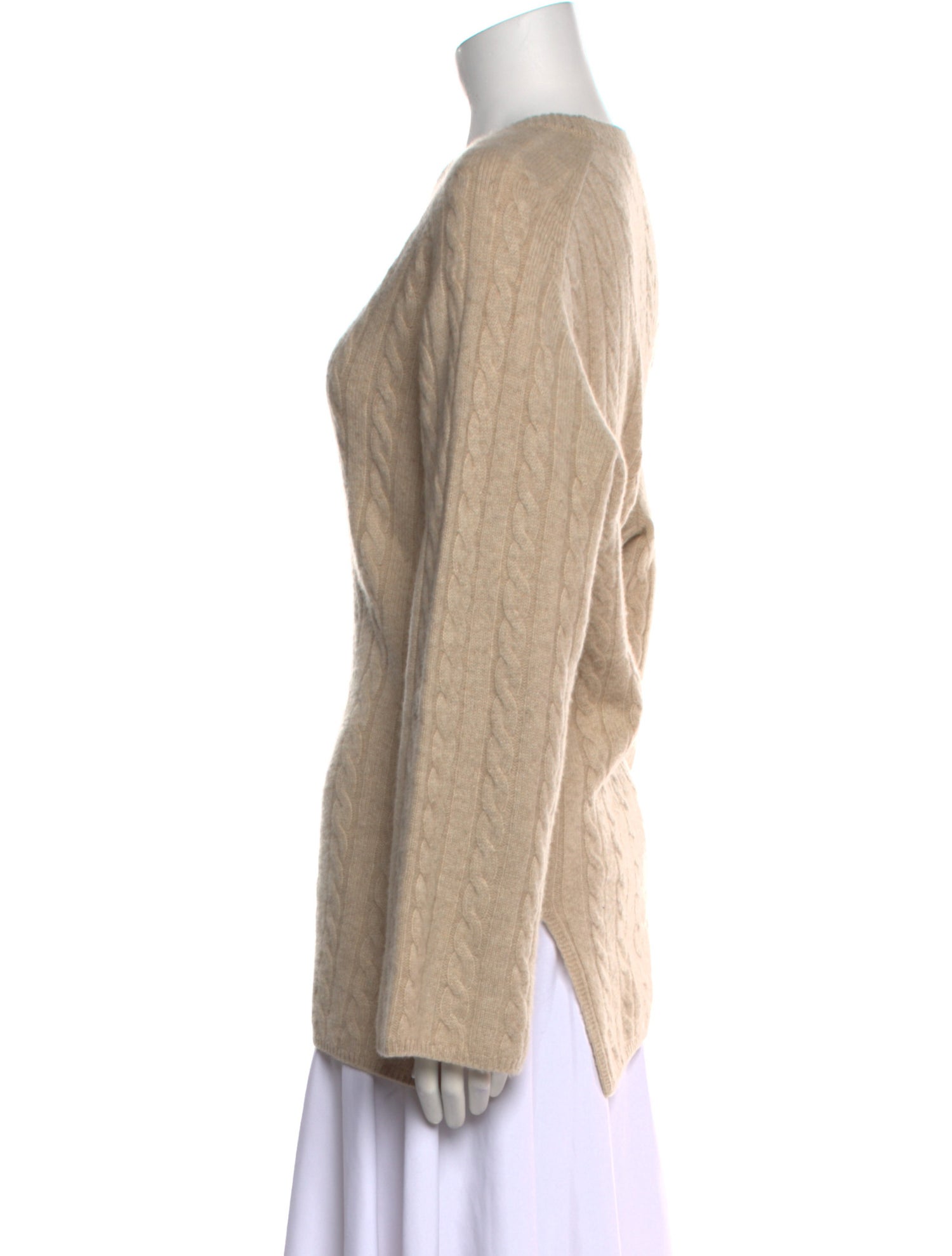 Soft Goat Cashmere Crew Neck Sweater